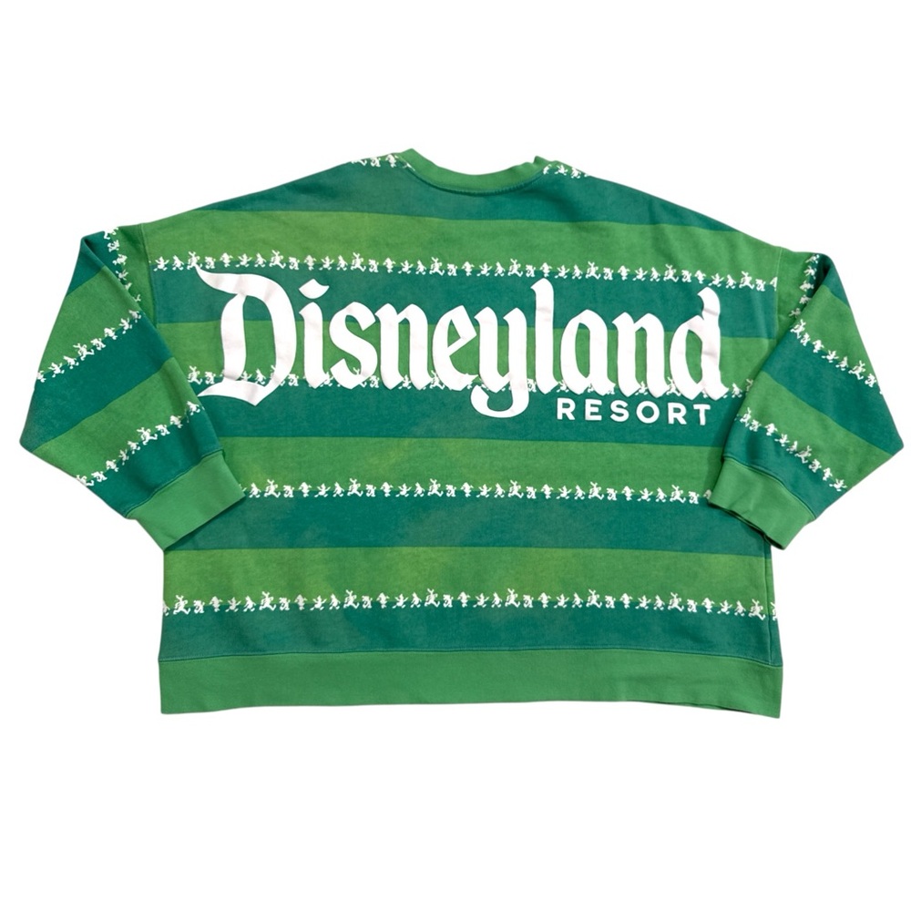 Disney‎ Green Striped Crewneck Sweater